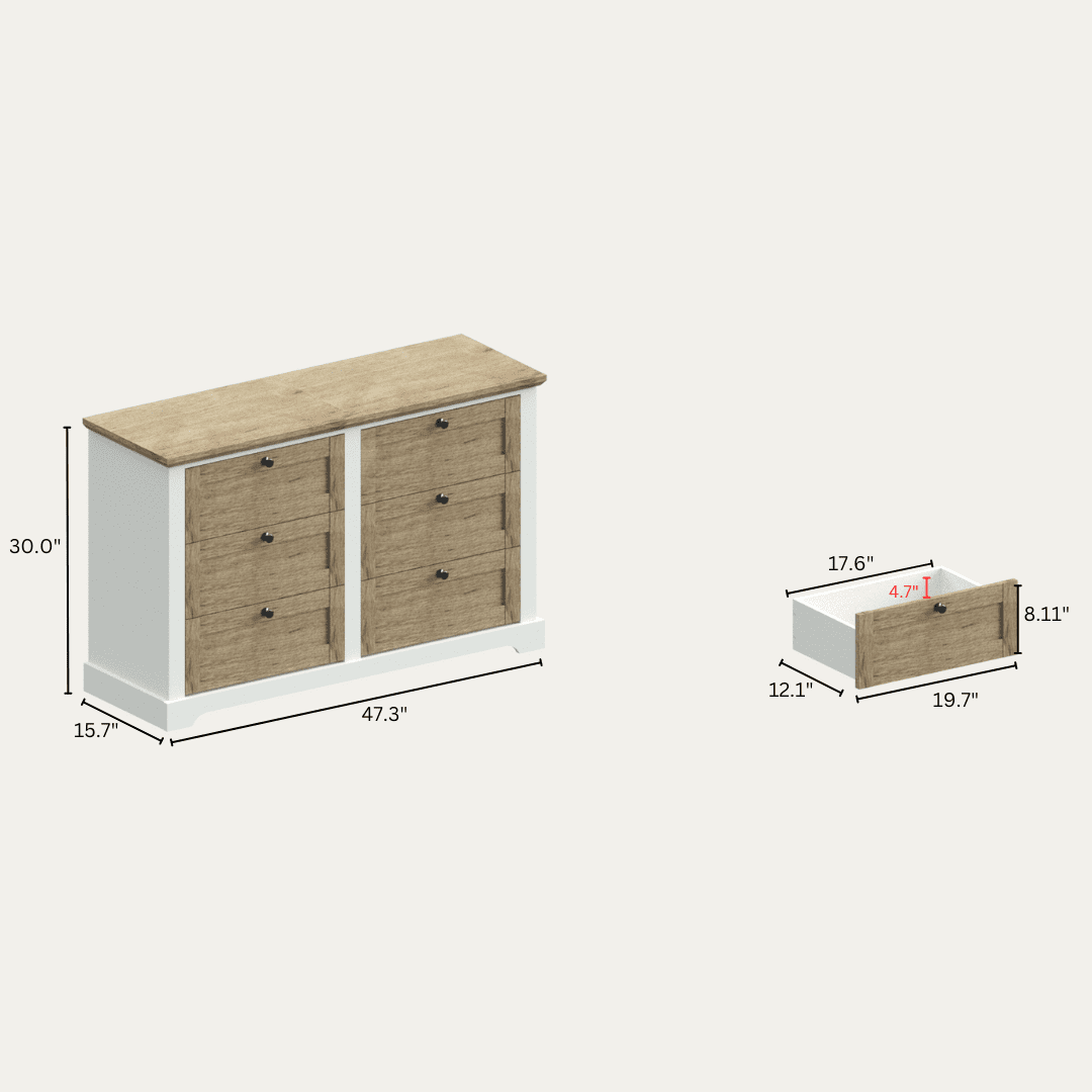 NORDICA 5 Drawer Chest with Interlock Drawer Feature – Drawer Slide And Interlock Pre-Assembly, Drawer Chest for Closet Tall Dressers for Bedroom Clothes Organizer Tool - Easy Assembly, Natural Oak