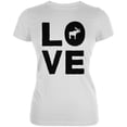 thumbnail image 1 of Autumn Moose Love Juniors Soft T Shirt White X-LG, 1 of 1