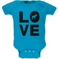 thumbnail image 1 of Autumn Moose Love Soft Baby One Piece Turquoise 3-6 M, 1 of 1