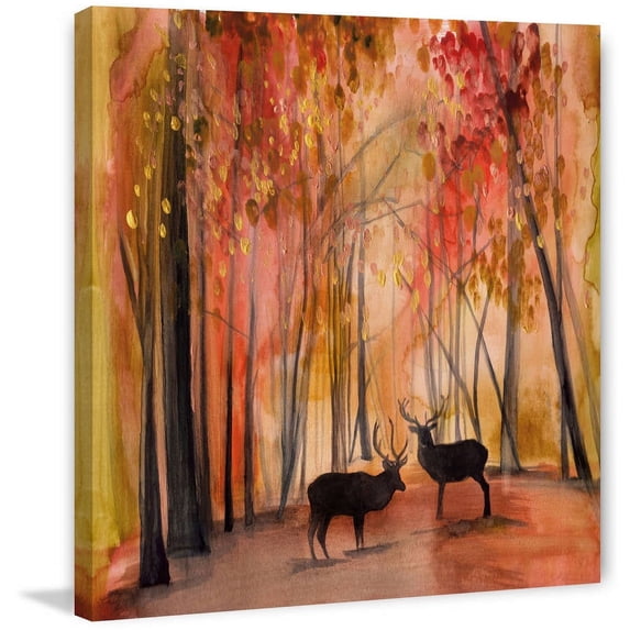 "Autumn Moose" Painting Print on Wrapped Canvas
