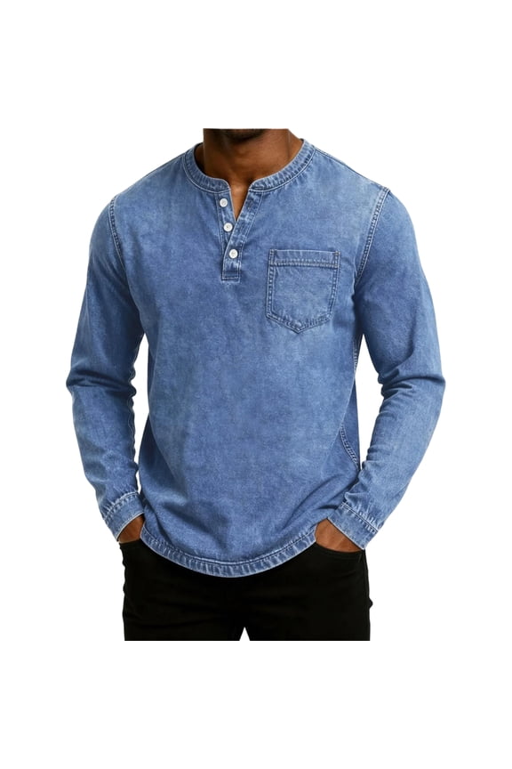 Autumn New Mens Pullovers Sweatshirts Zipper Stand Solid Top Heavyweight Distressed Washed Denim Casual Hoodie For Men Clothing