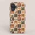 Autumn Patchwork Leaves, Acorn, Pumpkin and Moon Tough Case for Apple ...
