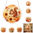 thumbnail image 1 of Autumn Pearl Diamond Art Kits for Adults,DIY Bead Picture Art Kit with 7.5in Acrylic Suncatcher Puzzle,Window Hanging Home Decor,6 Styles(B), 1 of 7