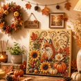 thumbnail image 1 of Autumn Pearl Painting Kit, DIY Autumn Harvest Pumpkin Pearl Diamond Art Kit (Style B), 1 of 8