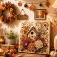 thumbnail image 1 of Autumn Pearl Painting Kit, DIY Autumn Harvest Pumpkin Pearl Diamond Art Kit (Style F), 1 of 8