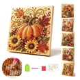 thumbnail image 1 of Autumn Pearl Painting Kit, DIY Pumpkin Diamond Pearl Art Craft for Adults, Fall Bead Painting Kit, Harvest Seasonal Home Decor, Thanksgiving Decorative Gift, 1 of 7
