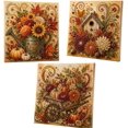 thumbnail image 1 of Autumn Pearl Painting Kit, Fall Pearl Art Kit with Rhinestones and Beads, Wall Decor Featuring Pumpkin, Maple Leaves, Forest Animals and Harvest Designs,Thanksgiving Decoration and Gift for Adults, 1 of 10