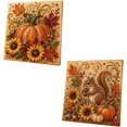 thumbnail image 1 of Autumn Pearl Painting Kit, Fall Pearl Art Kit with Rhinestones and Beads, Wall Decor Featuring Pumpkin, Maple Leaves, Forest Animals and Harvest Designs,Thanksgiving Decoration and Gift for Adults, 1 of 10
