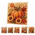 thumbnail image 1 of Autumn Pearl Painting Kit, Relaxing DIY Craft to Create Sparkling Fall Artwork, DIY Autumn Harvest Pumpkin Pearl Diamond Art Kit, Creative Handcraft, 1 of 8