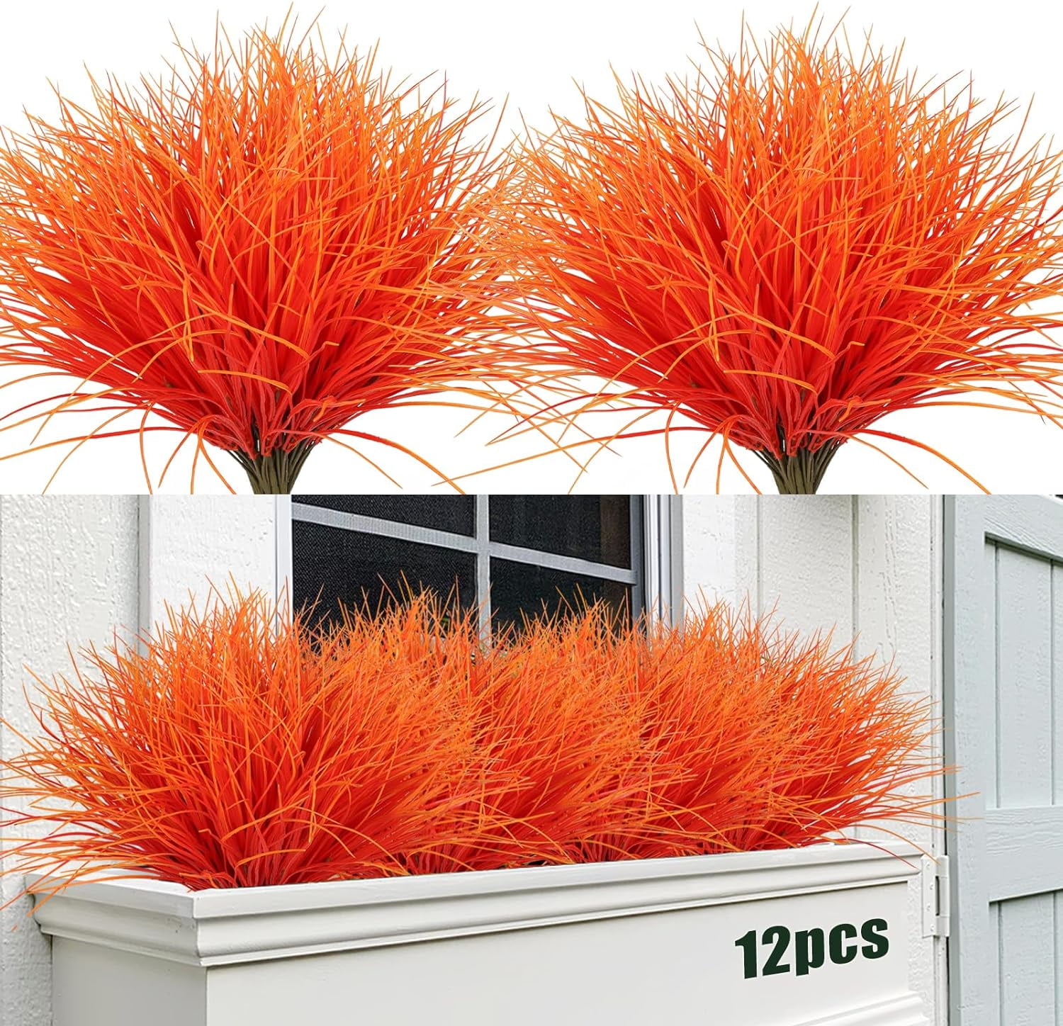 Autumn Picks,Fake Plant Grass Stems Artificial Monkey Grass Faux Onion