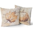 thumbnail image 1 of Autumn Pillow Covers Set of 2 16x16 Inch- Vintage Fall Pumpkin Maple Leaf Decorative Linen Throw Pillow Cases- Rustic Farmhouse Thanksgiving Cushion Covers for Sofa Porch Bed Seas, 1 of 6