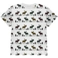 thumbnail image 1 of Autumn Plaid Moose on the Loose Pattern All Over Youth T Shirt Multi YLG, 1 of 2