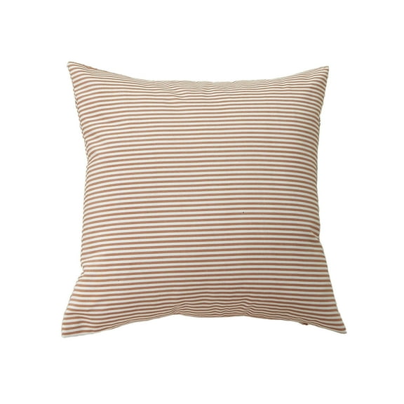 Autumn Plaid Pillow Cover Orange Decorative Throw for Sofa Couch Breathable Fabric Home Decor Accent