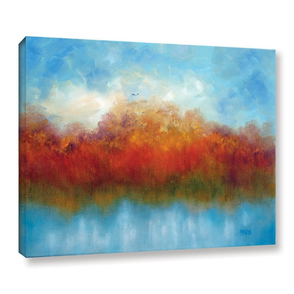 Autumn-Pond Gallery Wrapped Canvas by Marina Petro