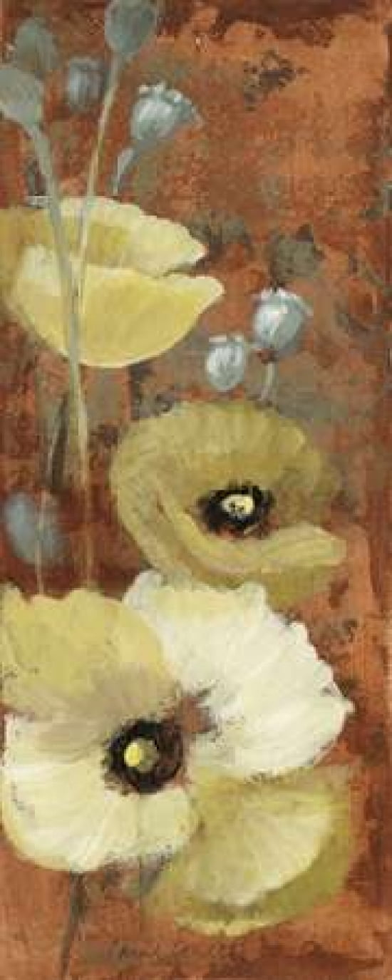Autumn Poppies I Canvas Art - Lanie Loreth (10 x 20)