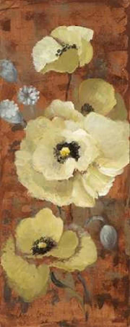 Autumn Poppies II Canvas Art - Lanie Loreth (24 x 48)