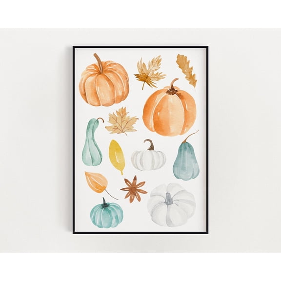 Autumn Print, Wall Art, Autumnal Prints, Print, Autumn Décor, Fall Prints Home Decor #3025, Unframed Canvas Size 12x18