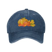 Autumn Pumpkin Baseball Caps for Men Women Adjustable Casual Trucker Hats for Fishing Outdoor Activities Fashion Hats