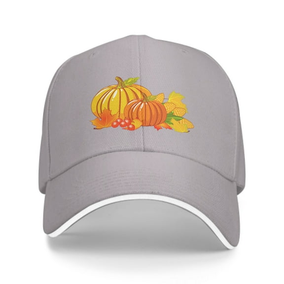 Autumn Pumpkin Baseball Caps for Men Women Fashion Summer Casquette Adjustable Casual Trucker Hats for Outdoor Activities