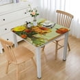 thumbnail image 1 of Autumn Pumpkin Fall Tablecloth Washable Wrinkle Free Table Cloths Cover Mat Lace for Parties Dining Room Kitchen Holiday Elastic Edge, 1 of 7
