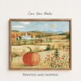 Rustic Fall Thumbnail Autumn Pumpkin Field Wall Art Print, Rustic Fall Countryside Landscape ...