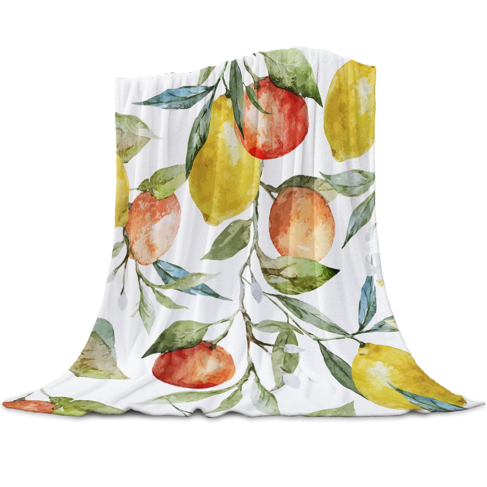 Autumn Pumpkin Leaves Blanket Mat Coral Fleece Throw for Bed Home