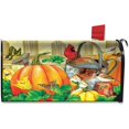 thumbnail image 1 of Autumn Pumpkin Mailbox Covers Magnetic Standard Size 18" X 21" Fall Red Cardinal Bird Mailbox Cover Thanksgiving Decorations Post Mailbox Wraps Letter Box Cover for Home Garden Yard Outside, 1 of 6