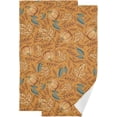 thumbnail image 1 of Autumn Pumpkin Maple Leaf 2 PCS Hand Towels for Bathroom, Fall Thanksgiving Day Kitchen Towel Ultra Soft and Absorbent Decorative Fingertip Face Bath Towels for Spa & Hotel, 28.3"x14.4", 1 of 5