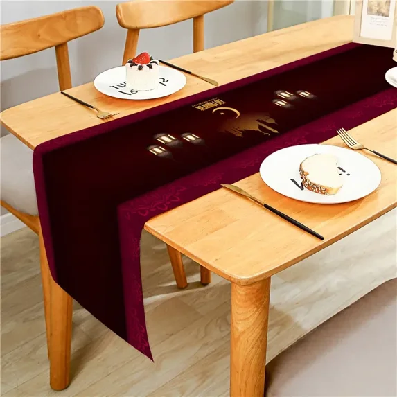 Autumn Pumpkin Maple Leaf Luxury Wedding rations Home Party Tablecloth Cafe Table r Table Runners for Home Kitchen