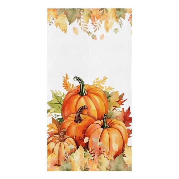 Autumn Pumpkin Maple Leaf Microfiber Towel Absorbent Kitchen Cleaning Cloth Dish Towel Household Cleaning Towel
