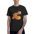 thumbnail image 1 of Autumn Pumpkin Men's T-Shirt Cotton 100% Summer Tops Fashion Casual Autumn Pumpkin Short Sleeves for Men Women Round Collar Top Tees, 1 of 6