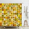 thumbnail image 1 of Autumn Pumpkin Shower Curtain Thanksgiving Day Farmhouse Barn Harvest Polyester Cloth Scre, 1 of 5