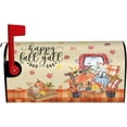 thumbnail image 1 of Autumn Pumpkin Truck Harvest Farm Fall Thanksgiving Mailbox Magnetic Post Mailbox Cover Garden Decor Outdoor Large 25.5" X 21", 1 of 6