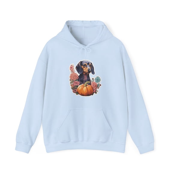 Autumn Pup: Dachshund & Pumpkins Hoodie Collection - Unisex Heavy Blend™
