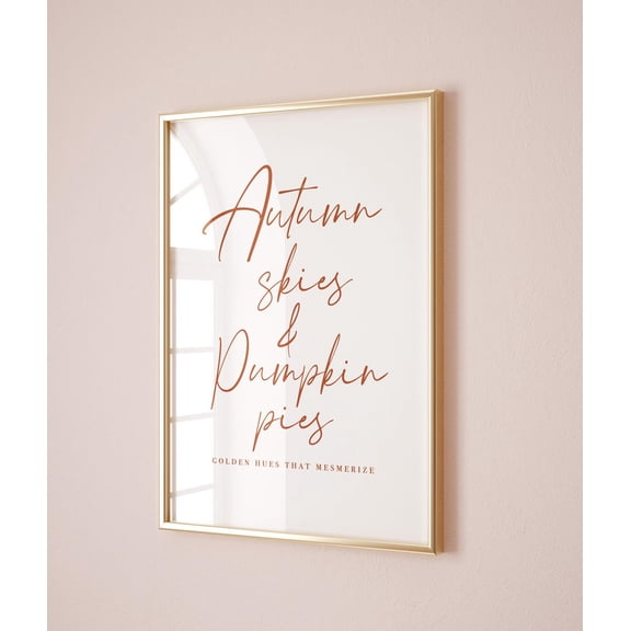 Autumn Quote Art Poster Fall Poster Wall Art For Decor Present , Poster Only