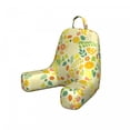 thumbnail image 1 of Autumn Reading Pillow Cover, Warm Tones with Colorful Leaves Composition Autumnal Illustration Print, Unstuffed Printed Bed Rest Case from Soft Fabric, Small, Apple Green and Cream, by Ambesonne, 1 of 4