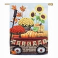 thumbnail image 1 of Evergreen Flag  Autumn Red Wagon House Suede Flag, 1 of 1