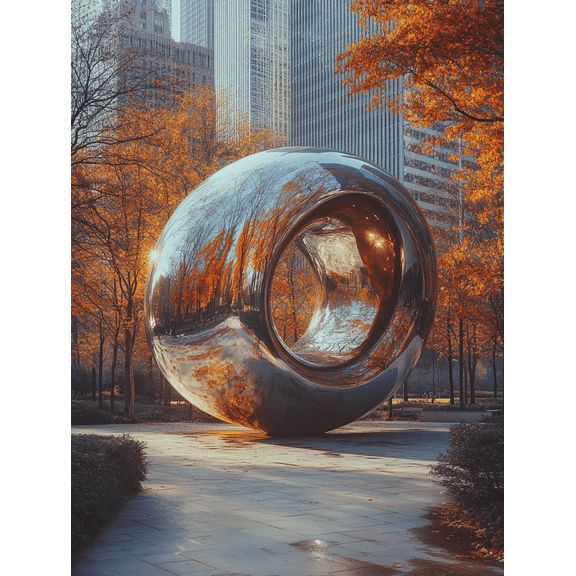 Autumn Reflection Cloud Sculpture Canvas Print/Decorative Painting Suitable for Living Roomand Gallery Wall Decor.