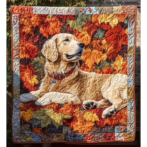 Autumn Retriever Moments Quilted Blanket - Walmart.com