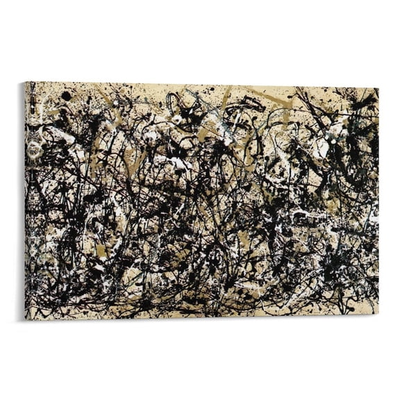 Autumn Rhythm by Jackson Pollock Painting Poster Poster Decorative Painting Canvas Wall Art Living Room Posters Bedroom Painting 24x36inch(60x90cm)