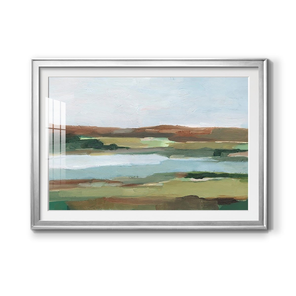 Autumn River Crossing II Premium Framed Print - Ready to Hang