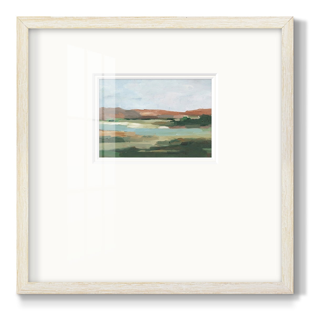 Autumn River Crossing IPremium Framed Print