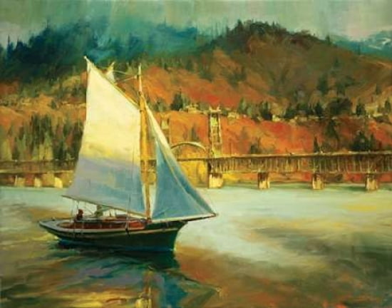 Autumn Sail Canvas Art - Steve Henderson (22 x 28)