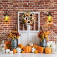 thumbnail image 1 of Autumn Scenery Backdrop Fall Forest Wood Board Farm Barn Haystack Maple Pumpkin Baby Shower Photography Background Photo Studio, 1 of 5