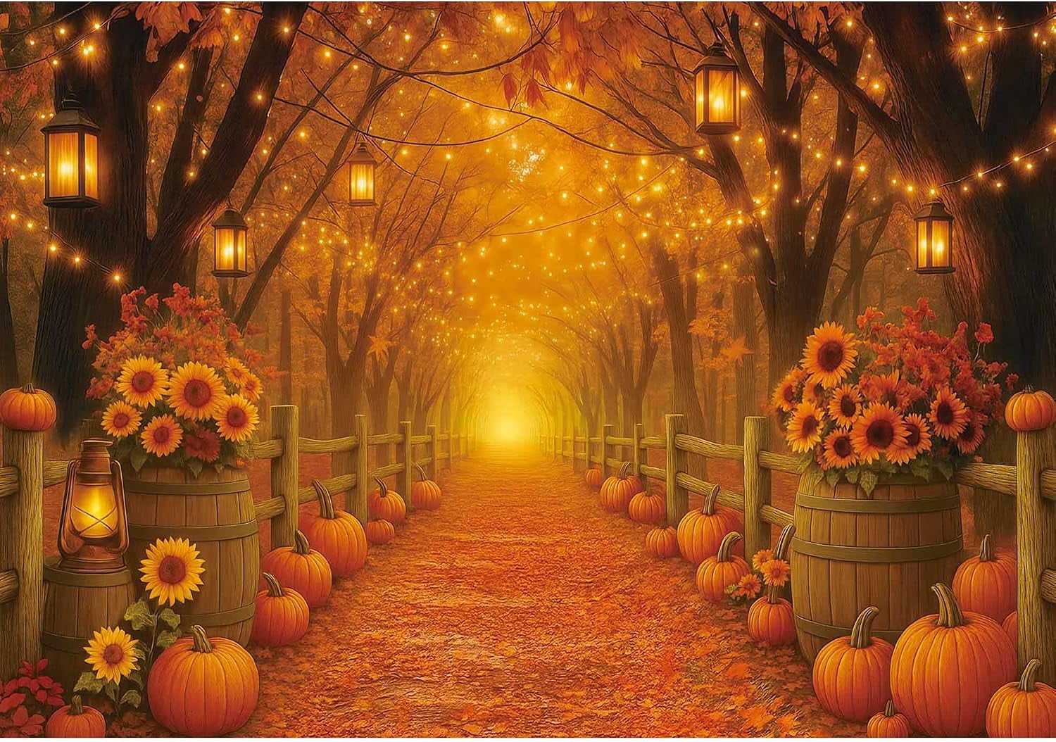 Autumn Scenery Backdrop Golden Fallen Leaves Fall Festival Natural autumn-scenery-backdrop-golden-fallen-leaves-fall-festival-natural