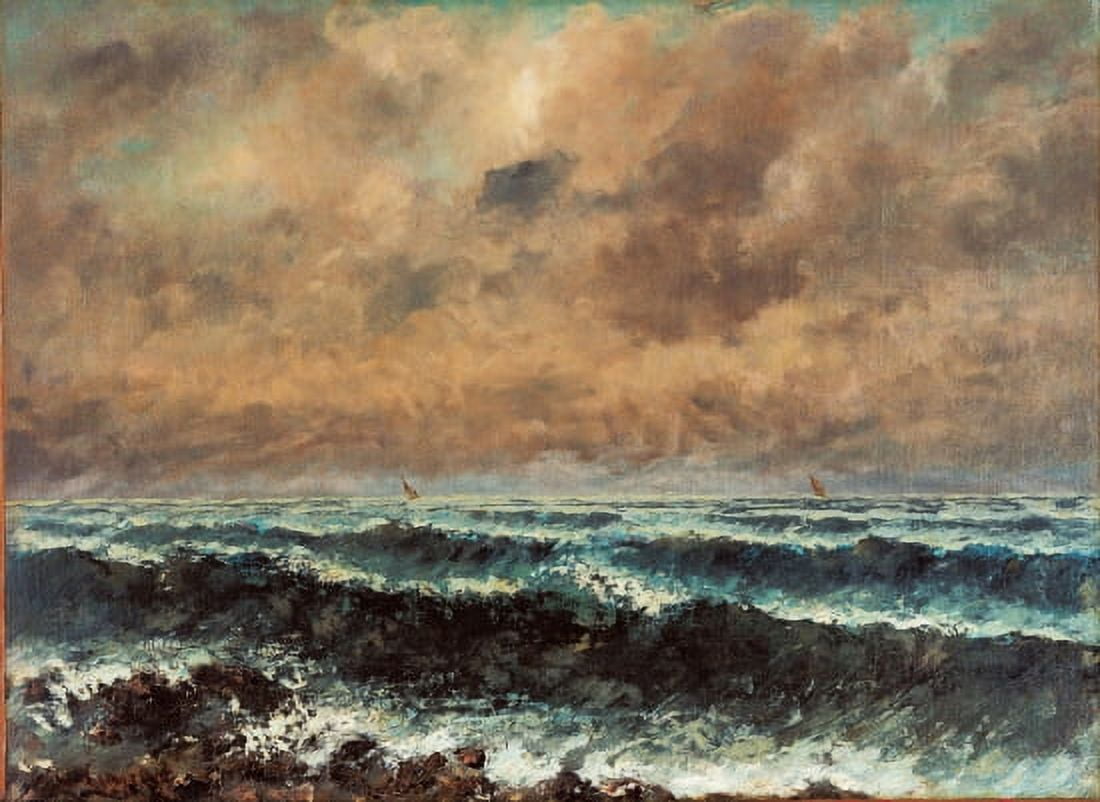 Autumn Sea Canvas Art - Gustave Courbet (24 x 36)