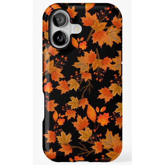 Autumn Season Golden Leaves Landscape Design Art Cover Phone Case for iPhone 17 16 15 14 13 12 11 Pro Max