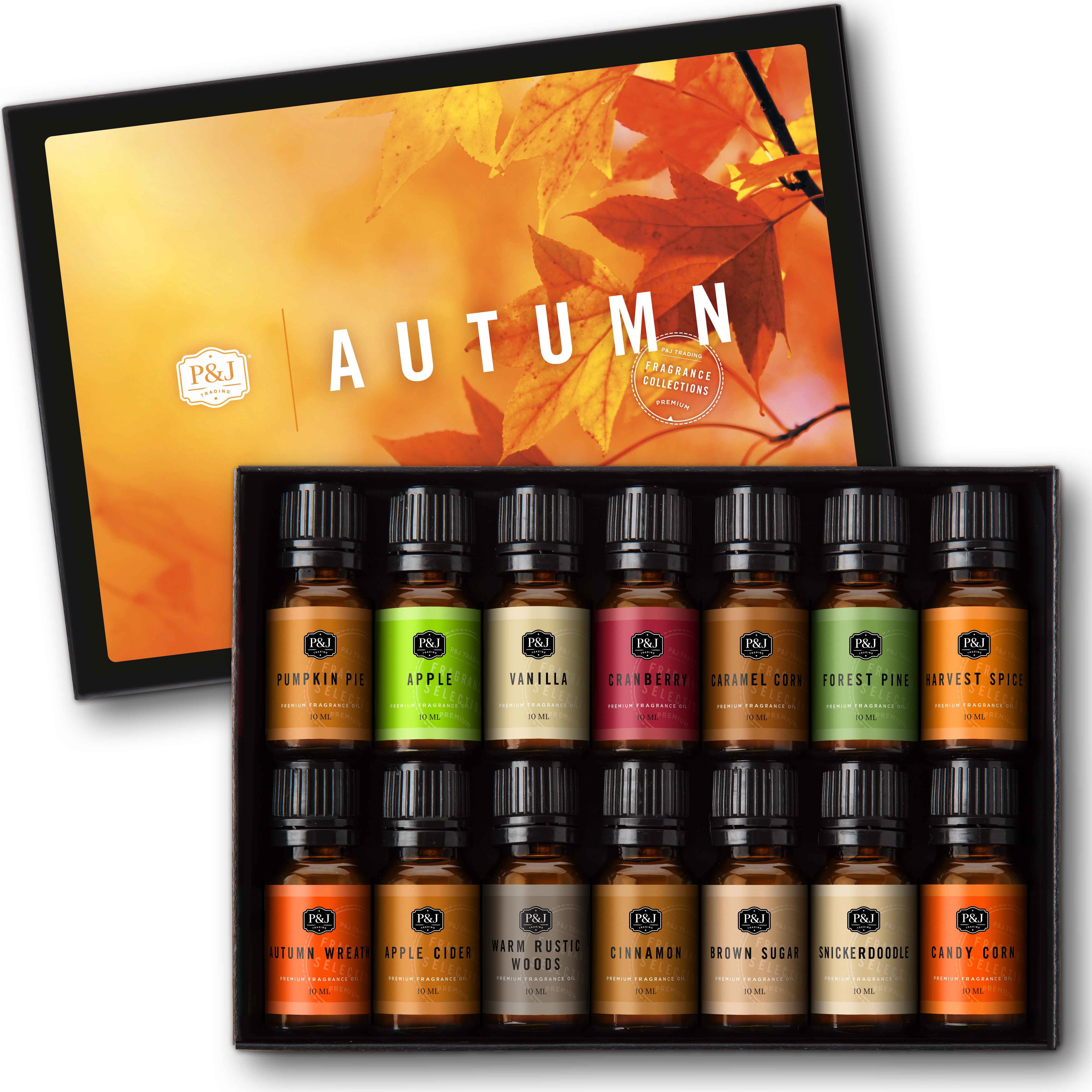 Autumn Scented Oil Set with 14 Fragrance Oils - 10ml