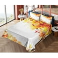 thumbnail image 1 of Ambesonne Autumn Fitted & Top Sheet Set with Shams, Abstract Fall Season Tree, Multicolor, 1 of 5