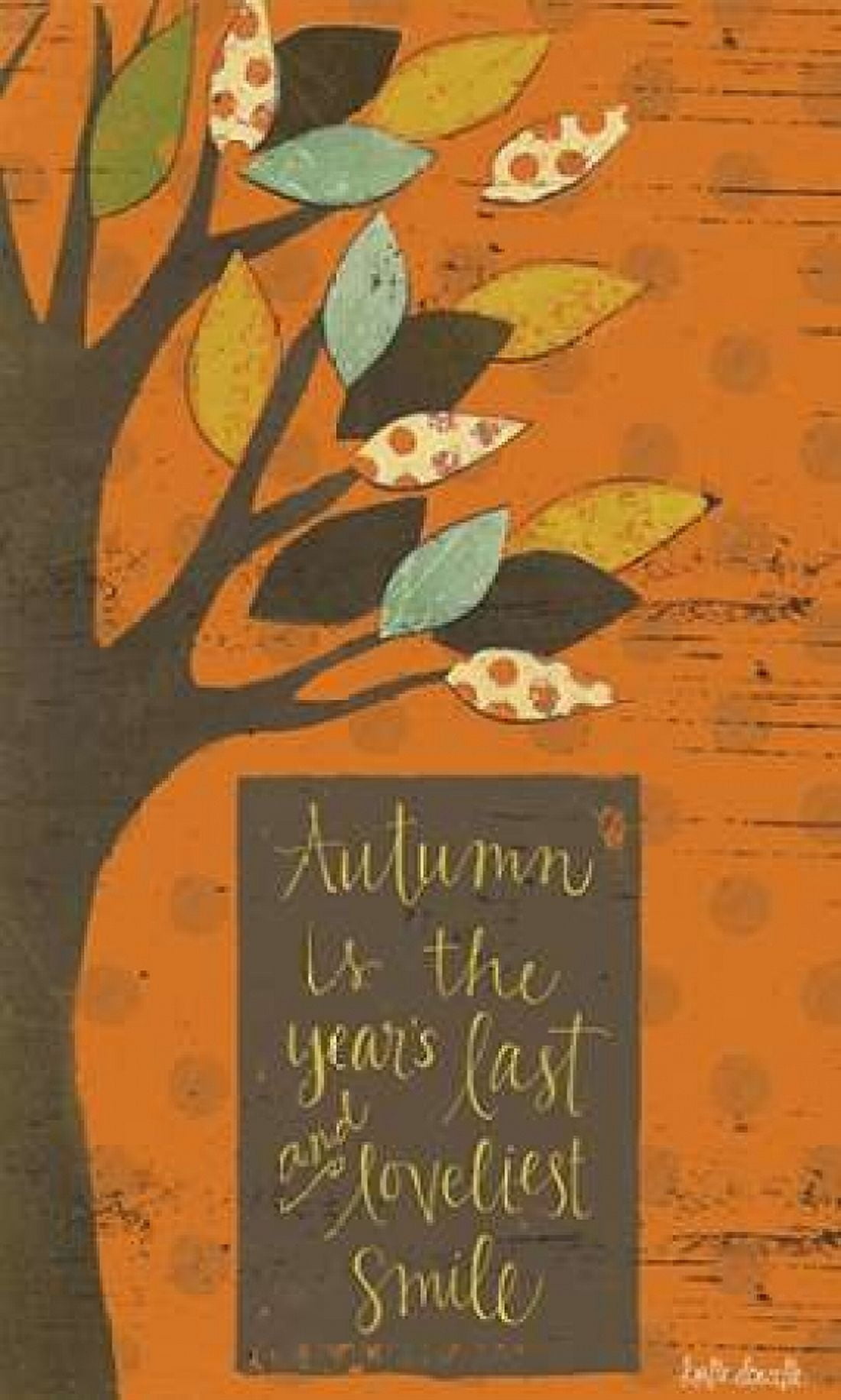 Autumn Smile Canvas Art - Katie Doucette (24 x 36)